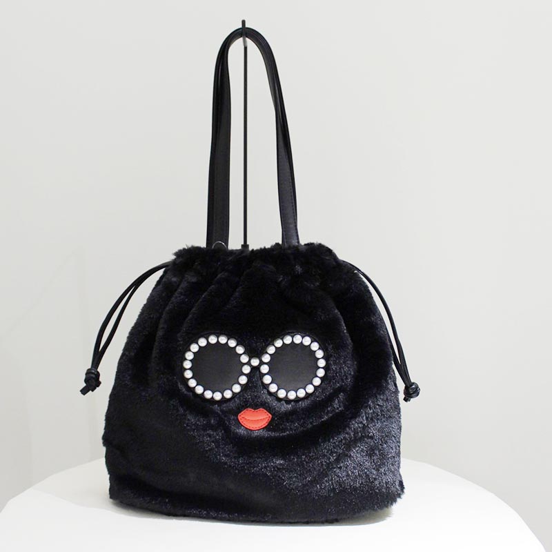 FACE BOA TOTE -3.COLOR-(BLACK)