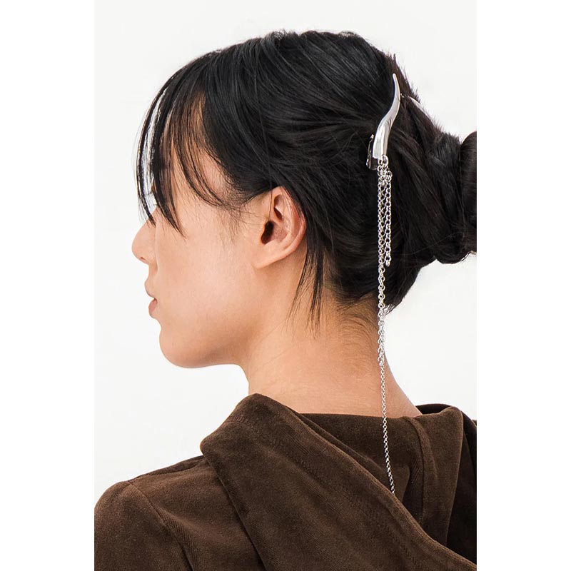 AMON HAIR CLIP -SILVER-