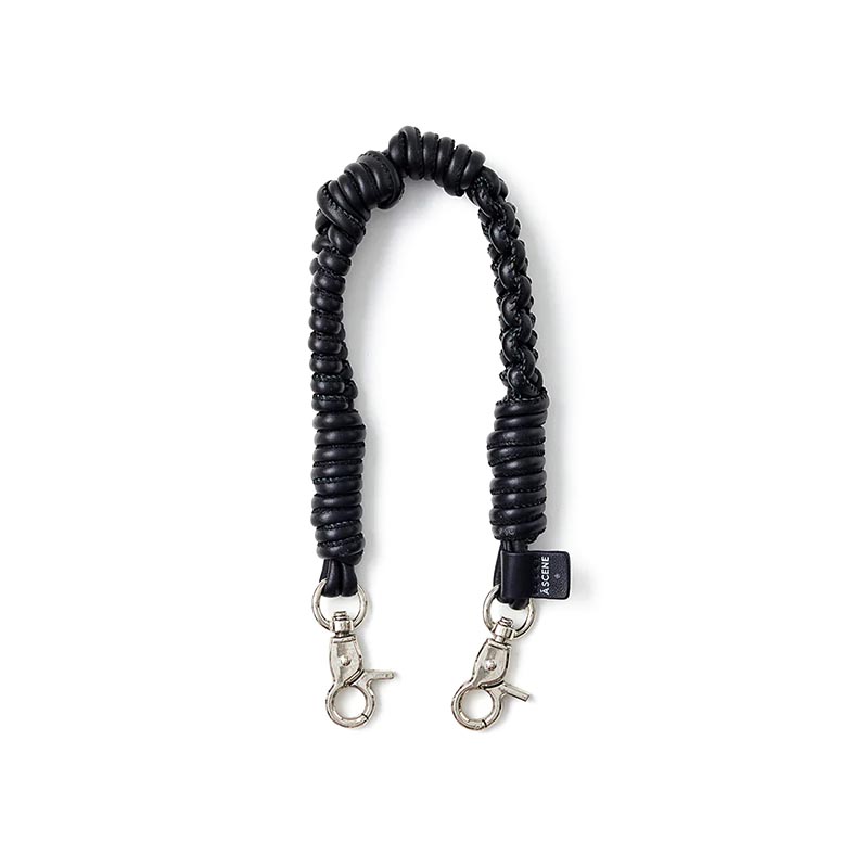 DESIGN PARACORD SHOULDER LEATHER -3.COLOR-(BLACK)