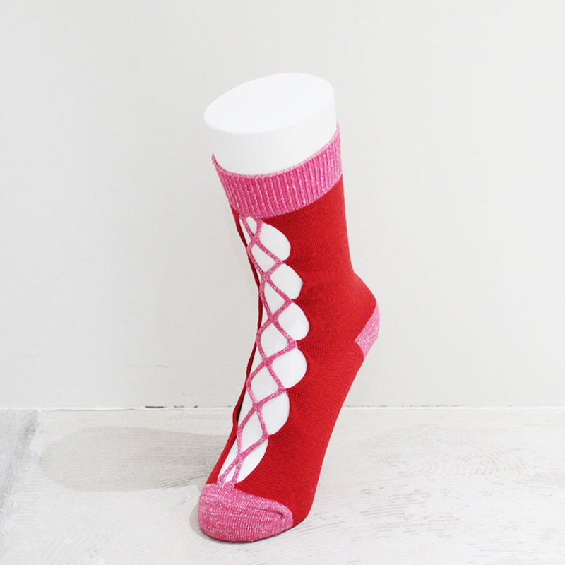 SPECIAL KNIT SOCKS -9.COLOR-(RED)