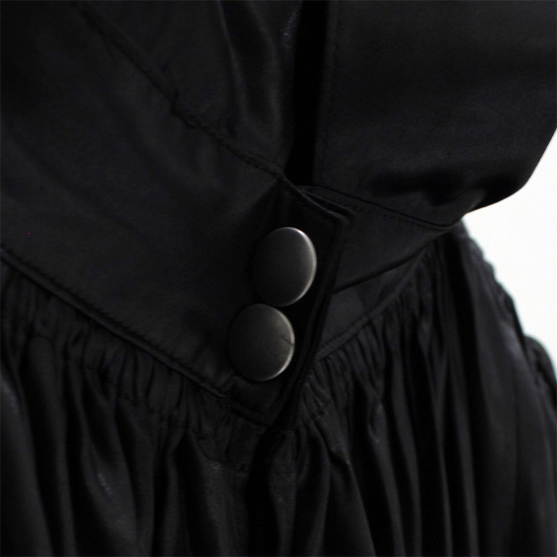 SLEEVELESS BELT ONSERT DRESS -BLACK-