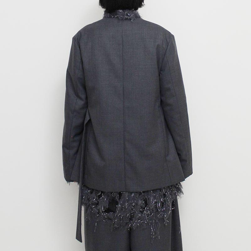 BELT WRAPPING JKT/SG -GRAY-