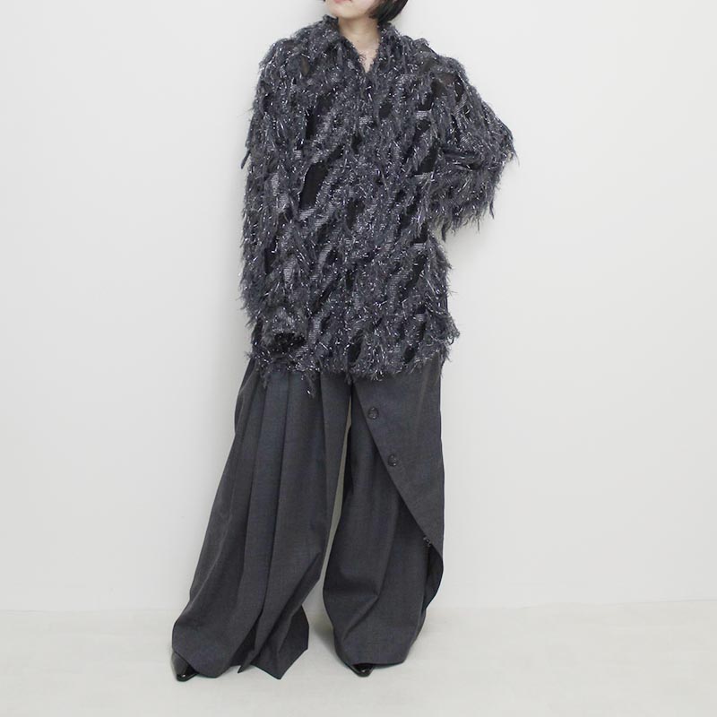 PLEATS DOCKING HAKAMA PT/SG -GRAY-