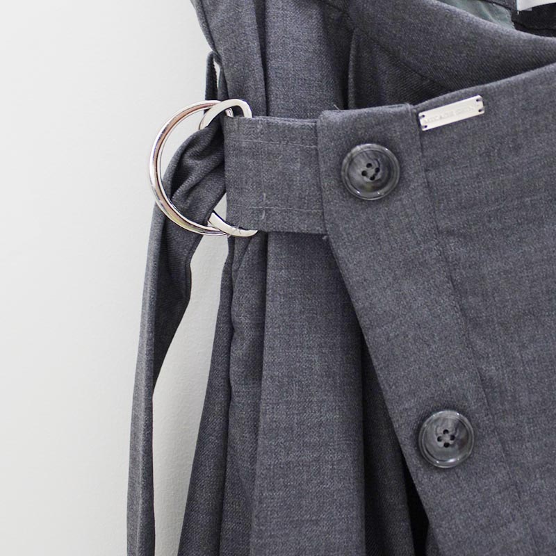 PLEATS DOCKING HAKAMA PT/SG -GRAY-