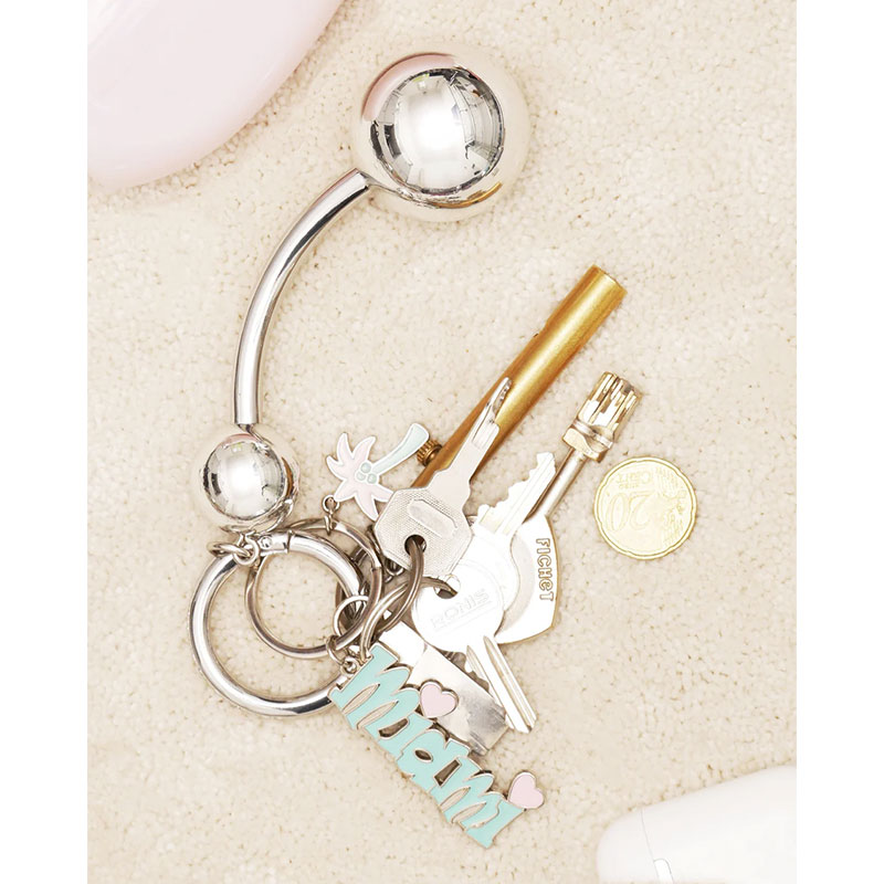 CONNIE KEYCHAIN -SILVER-