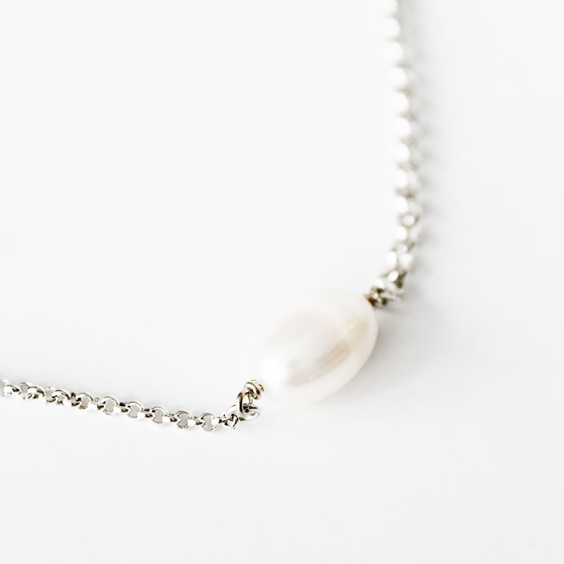 NAVA PEARL NECKLACE -SILVER- | IN ONLINE STORE