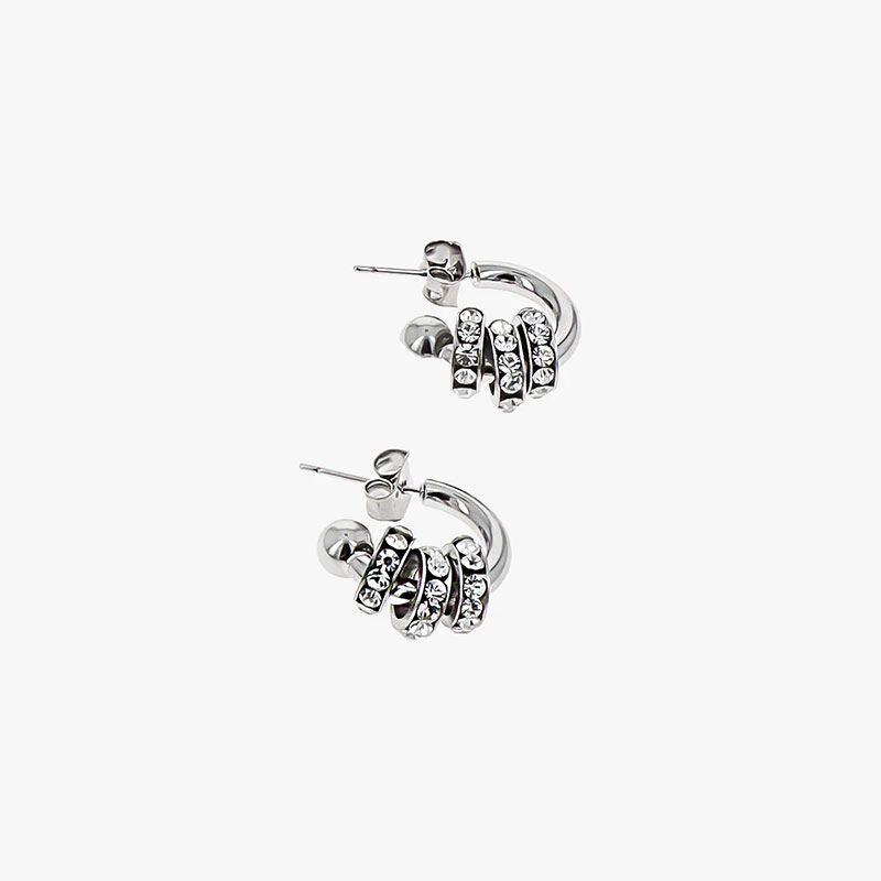 DAISY EARRINGS -SILVER-