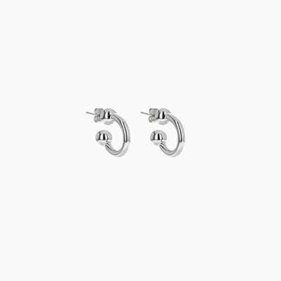 DEVON SMALL EARRINGS -SILVER-