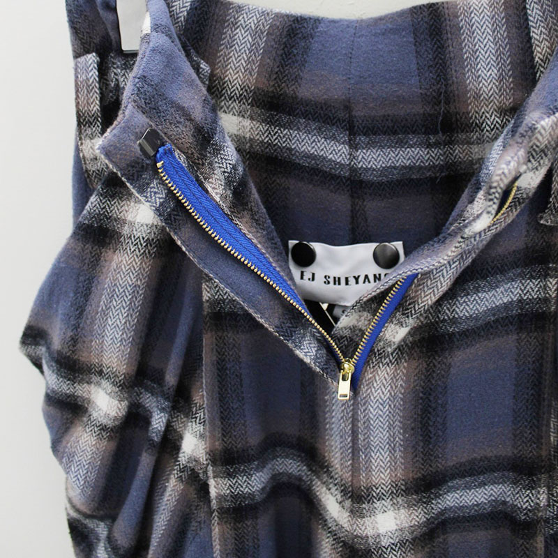 DRAPE POCKET SHORTS -BLUE-