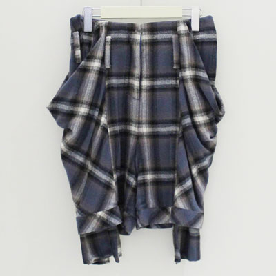DRAPE POCKET SHORTS -BLUE-