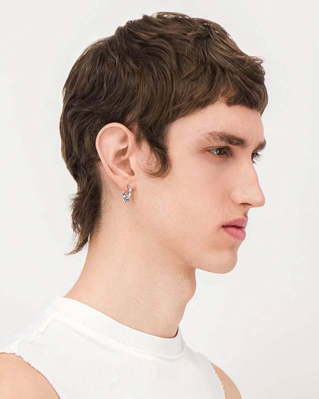 ETHAN SILVER EARRINGS -SILVER-