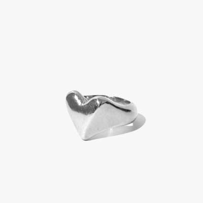 RING HEART CHARM -SILVER-