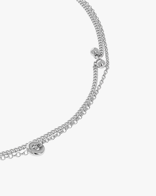 GEORGIE NECKLACE -SILVER-