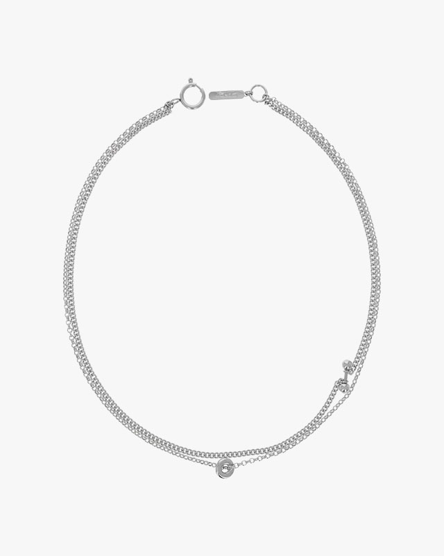 GEORGIE NECKLACE -SILVER-