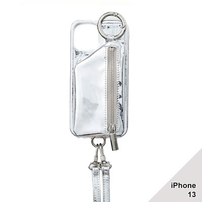 【iPhone13 対応】HOLIDAY GLOW CADENAS ZIPPHONE CASE -SLIVER-