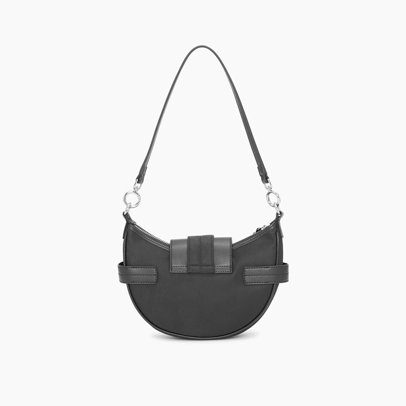 LUCKY BAG SMALL CROSSBODY NYLON -BLACK-