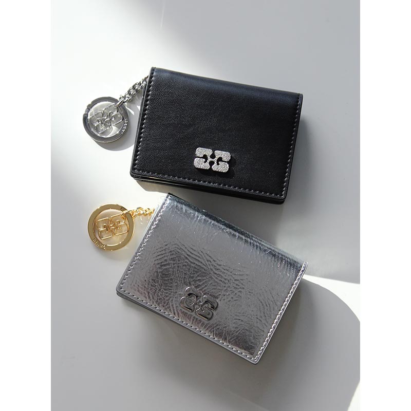 GANNI BOU FLAP CARD HOLDER -2.COLOR-