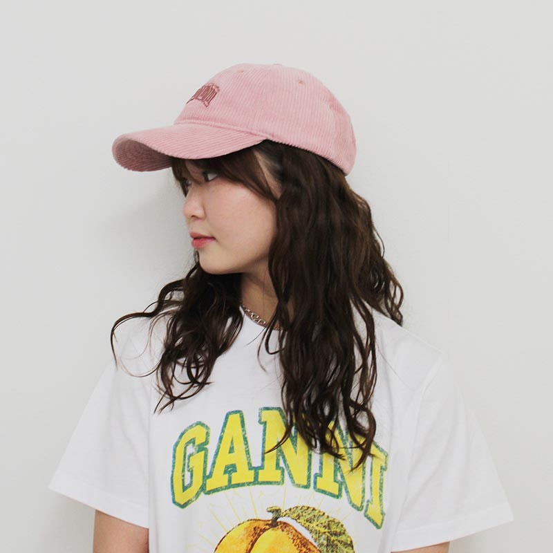 CAP HAT COURDUROY -PINK-