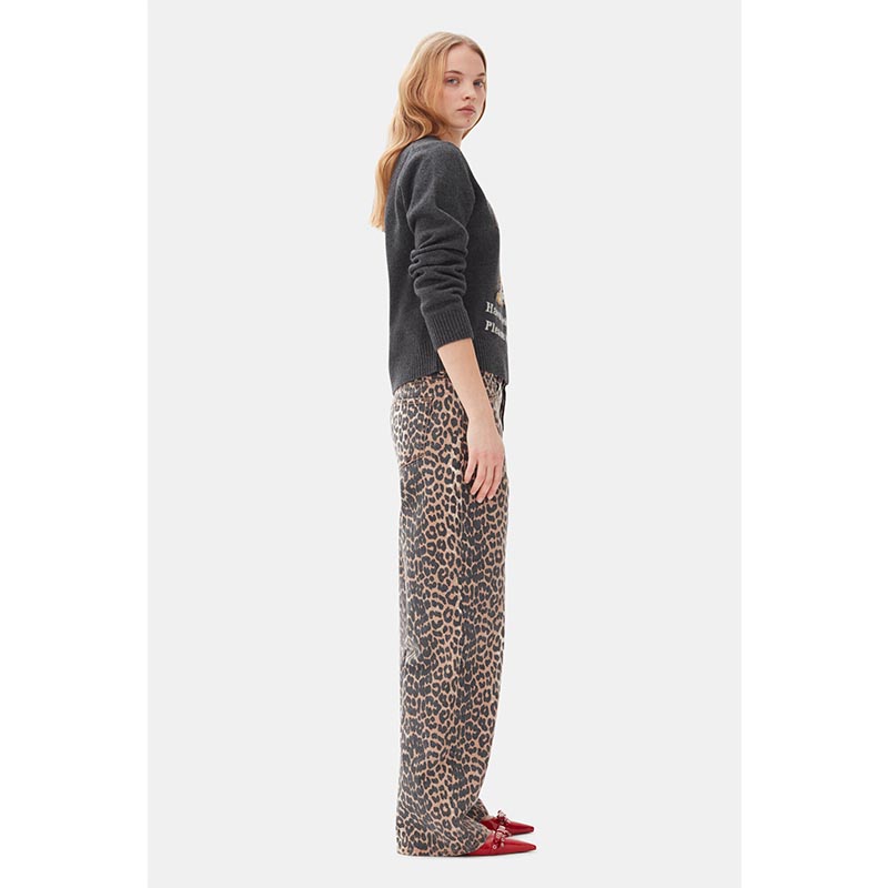 PRINT DENIM LZEY -LEOPARD-