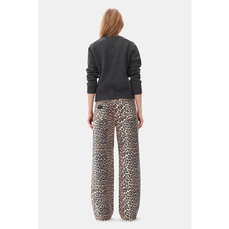 PRINT DENIM LZEY -LEOPARD-