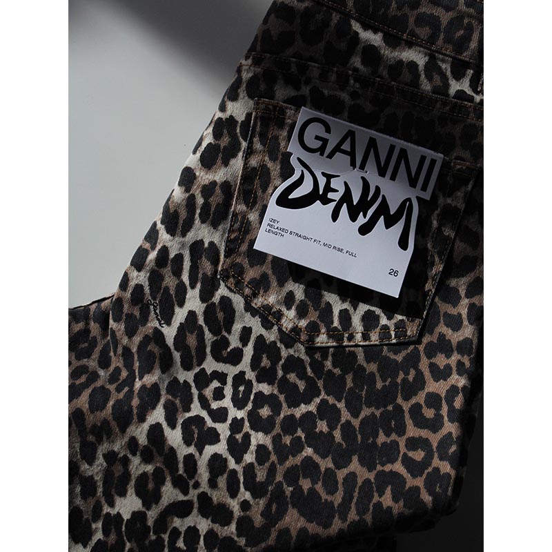 PRINT DENIM LZEY -LEOPARD-