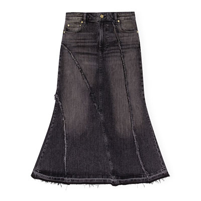 TINT EDGE DENIM LONG SK -BLACK-