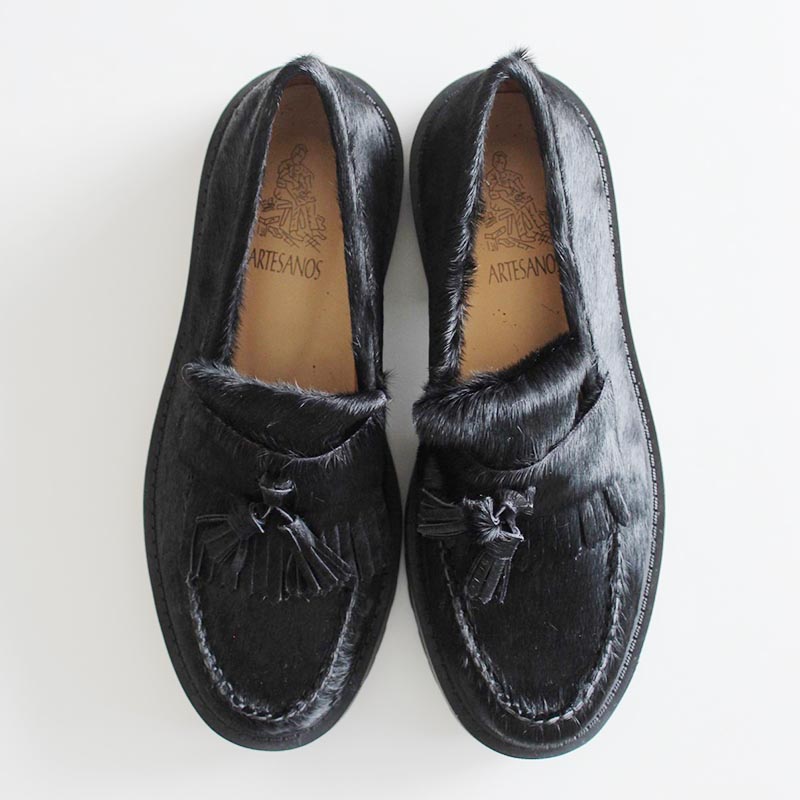 PONY LOAFER -BLACK-