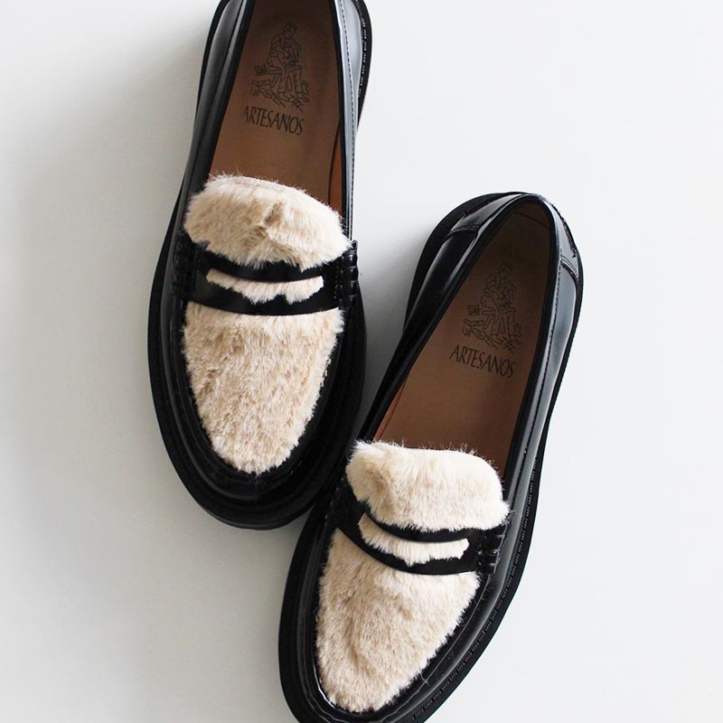 FUR LOAFER -BEIGE-