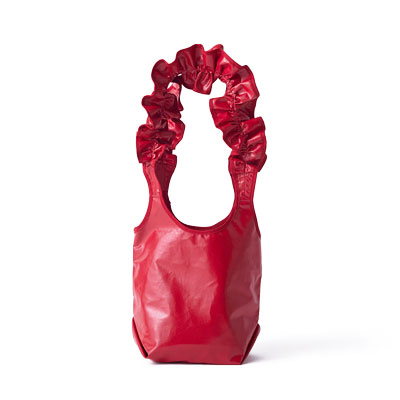 SHOULDER ON LOVE LEATHER MINI -RED-