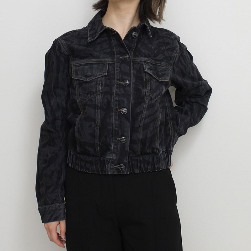 LAZER DENIM BOMBER JKT -BLACK-