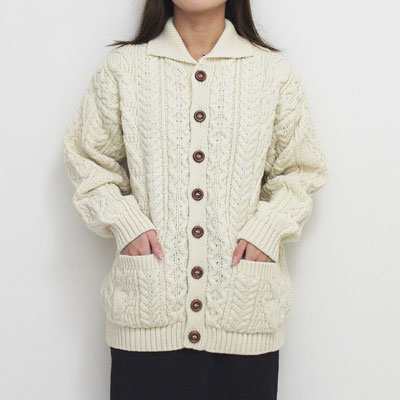 SS1175 CHUNKY COLLAR CARDIGAN PULLOVER -2.COLOR-