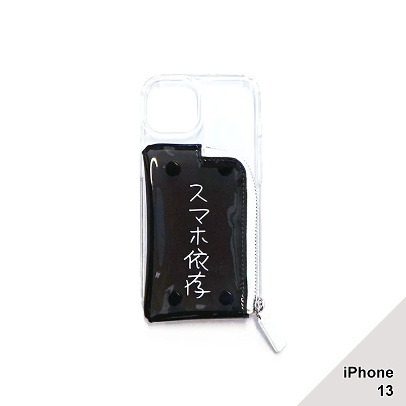 【iPhone13 対応】KENKAGAMI×A SCENE B&C PVC CLEAR CASE -2.TYPE/2.COLOR-(スマホ依存(BLACK))