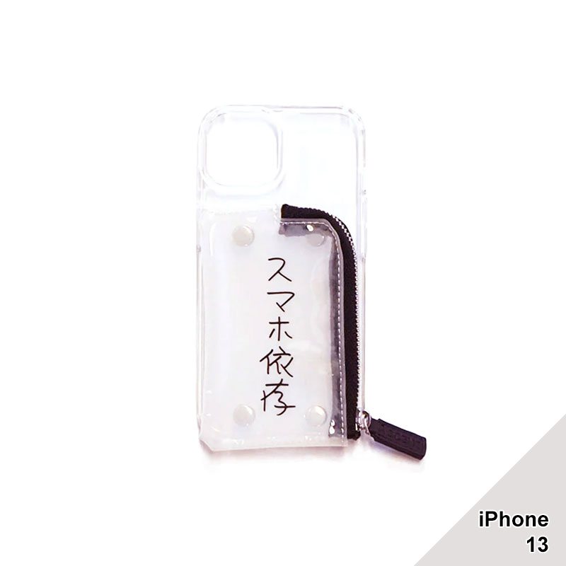 【iPhone13 対応】KENKAGAMI×A SCENE B&C PVC CLEAR CASE -2.TYPE/2.COLOR-(スマホ依存(WHITE))