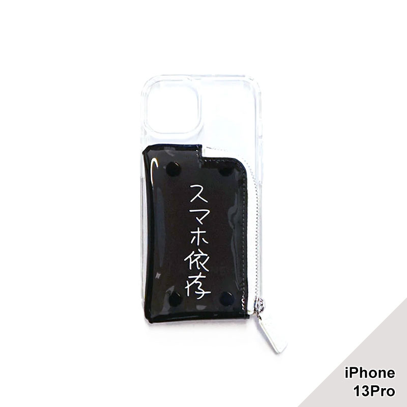 【iPhone13Pro 対応】KENKAGAMI×A SCENE B&C PVC CLEAR CASE -2.TYPE/2.COLOR-(スマホ依存(BLACK))