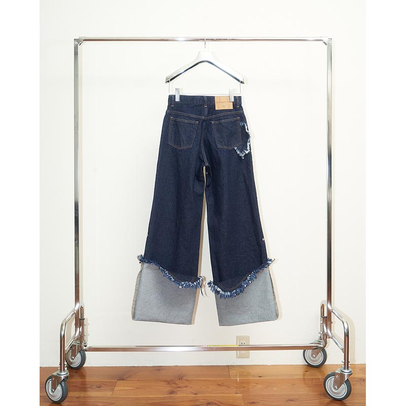 ROLLED UP DENIM PT -INDIGO- | IN ONLINE STORE