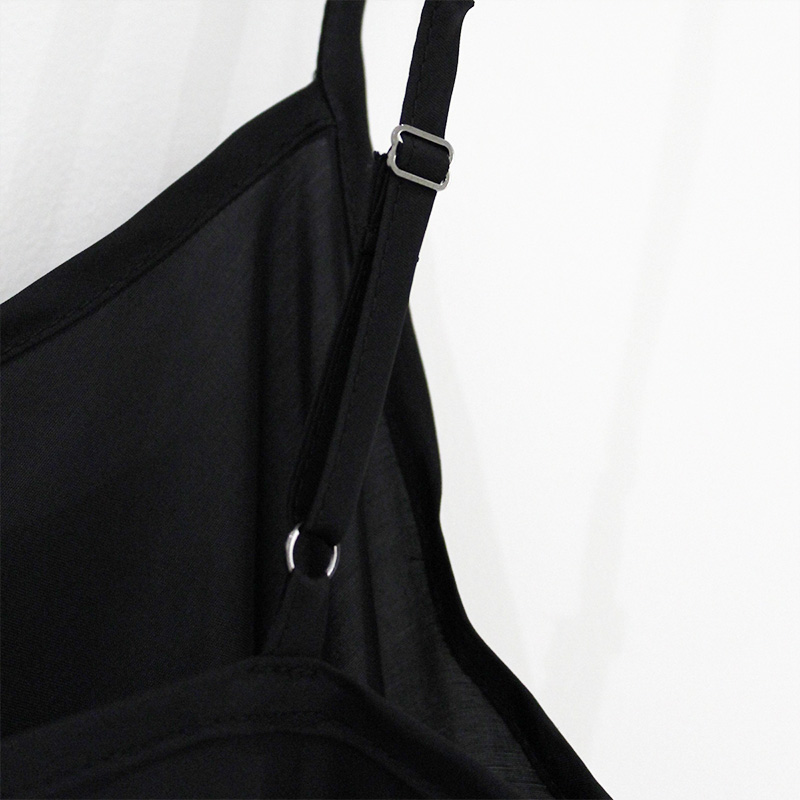 BOTANICAL EMBOSS DRESS -BLACK-