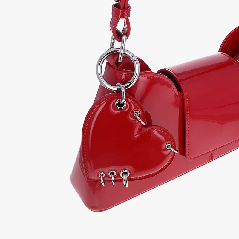 MARLA RED LIPSTICK BAG -RED-