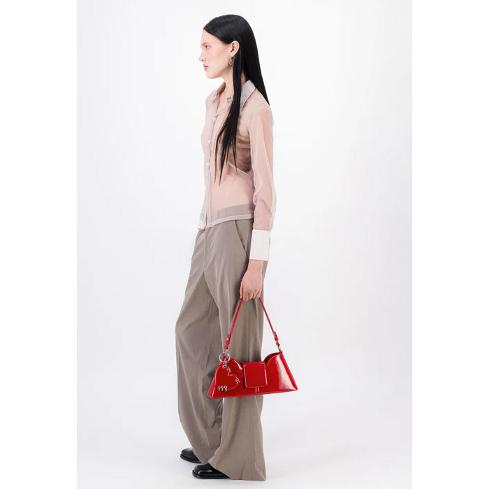 MARLA RED LIPSTICK BAG -RED-