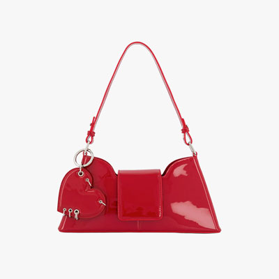MARLA RED LIPSTICK BAG -RED-