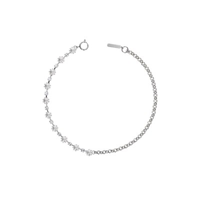 MORIAH1 NECKLACE -SILVER-