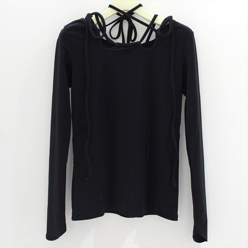 IVY LONG SLEEVE TOP -BLACK- | IN ONLINE STORE