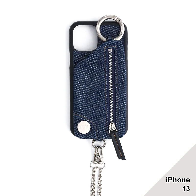 【iPhone13 対応】AJEW DENIM CASE SHOULDER -2.COLOR-(INDIGO)