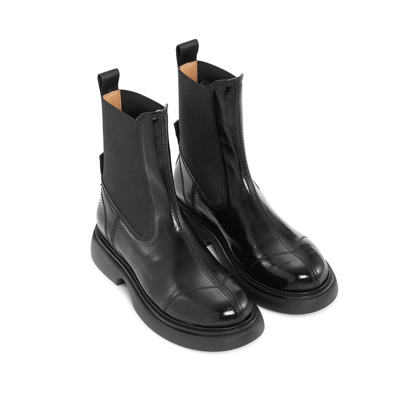 EVERYDAY MID CHELSEA BOOTS -BLACK-