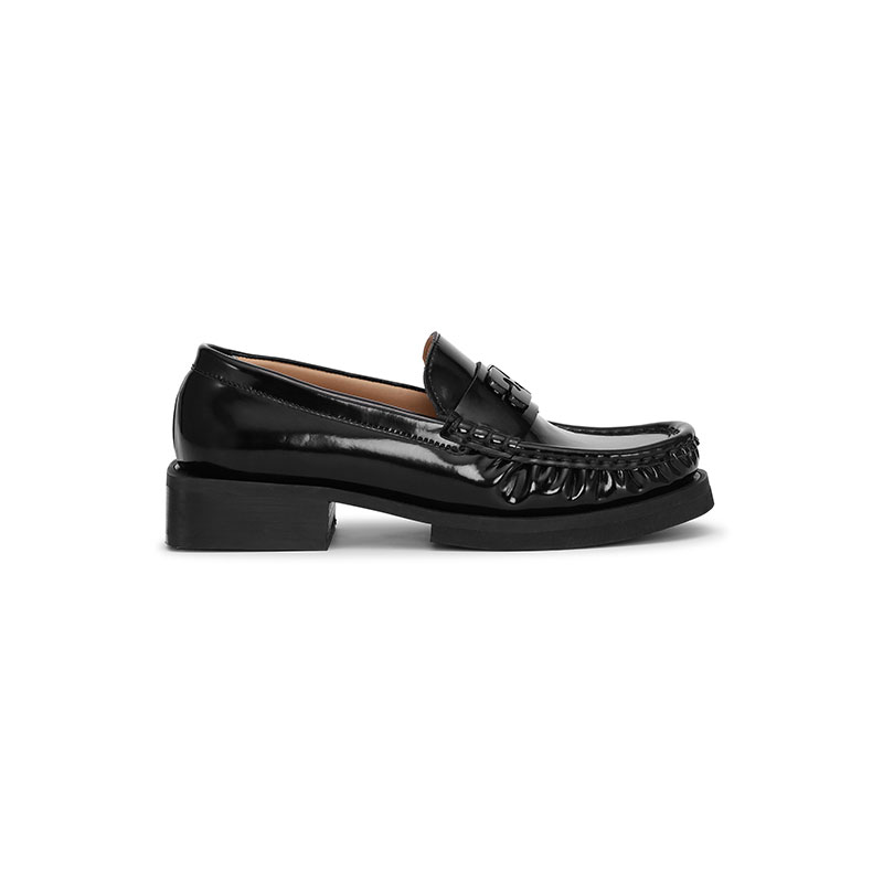 BUTTERFLY LOGO MOCCASIN -BLACK-