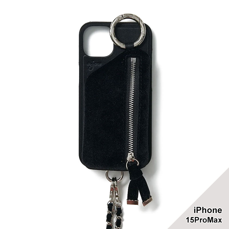 【iPhone15ProMax 対応】SATIN DRESS CASE -5.COLOR-(BLACK)