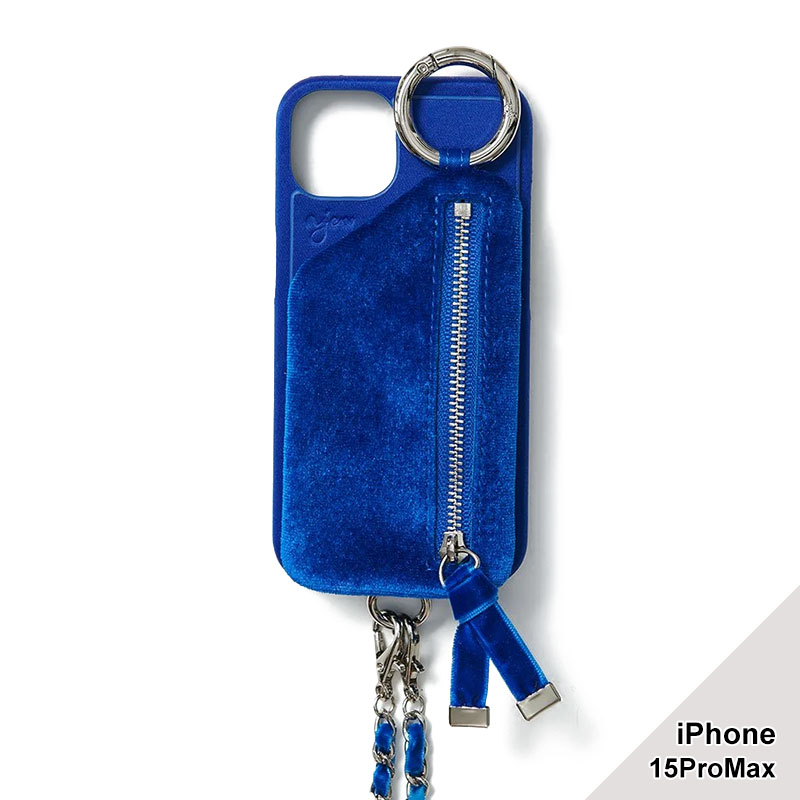 【iPhone15ProMax 対応】SATIN DRESS CASE -5.COLOR-(BLUE)