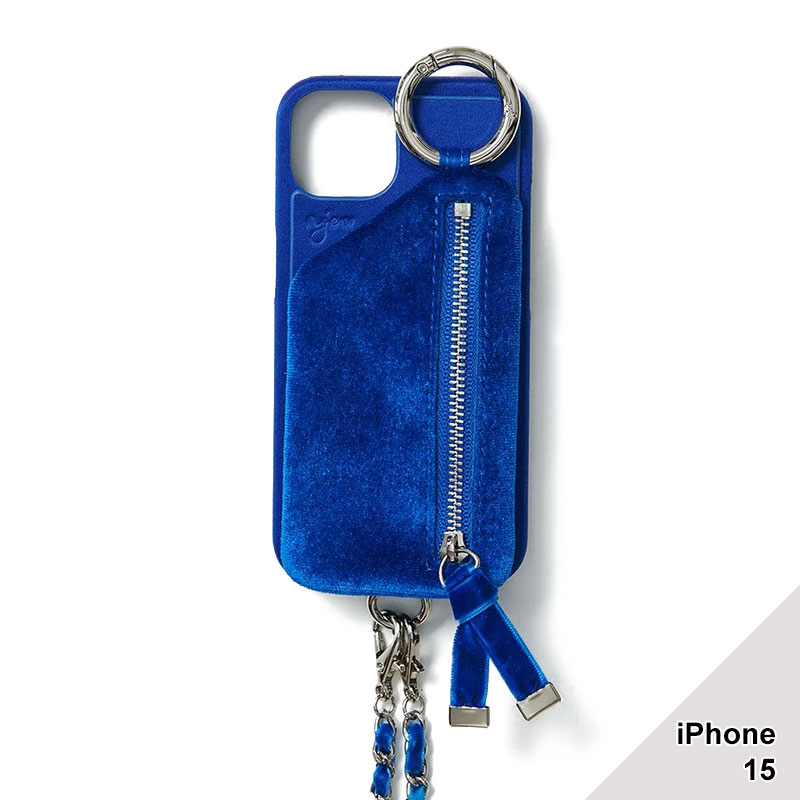 【iPhone15 対応】SATIN DRESS CASE -5.COLOR-(BLUE)