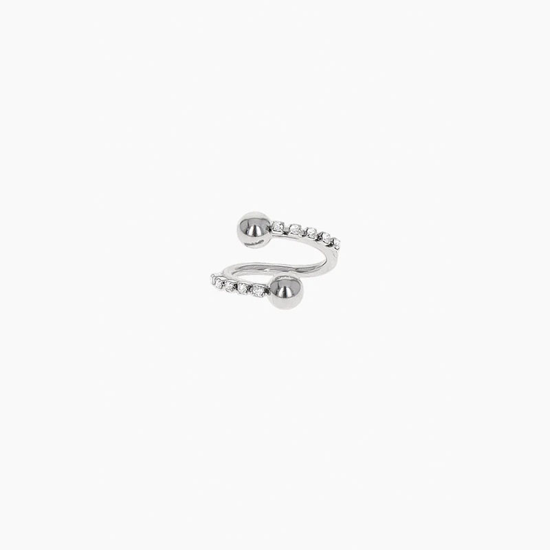 SELMA CRYSTAL RING -SILVER-