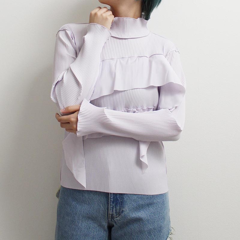 TODO WAVE LONG SLEEVE HIGH-NECK TYPE -LAVENDER- | IN ONLINE STORE