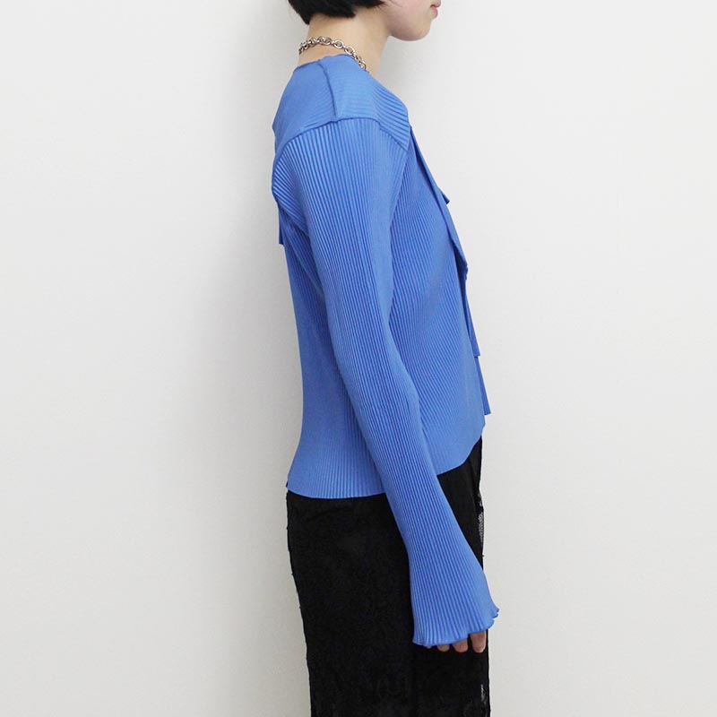 TODO WAVE LONG-SLEEVE TOP -BLUE-